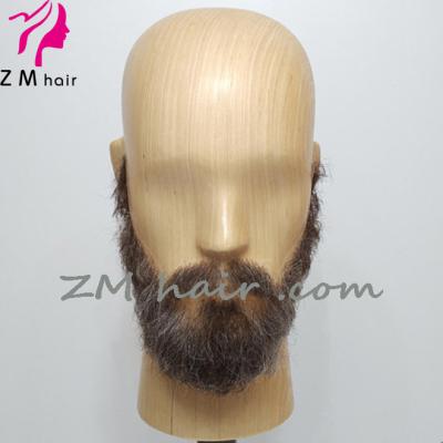 China 100% Real Fake Silky Straight Realistic Wave Hair Full Lace Beard And Hand Made Mustache Set for sale