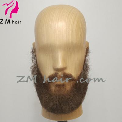 China Fake Lace Silky Straight Realistic Wave Hair Real Handmade Full Beard Kit for sale