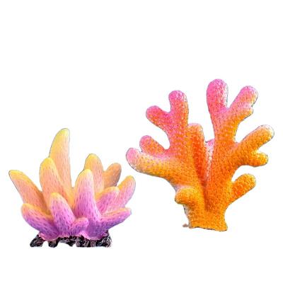 China China Resin Opens Colorful Aquarium Starfish Small Mini Aquarium Coral Decorative Gifts DIY Ornaments Indoor Landscape Bonsai for sale