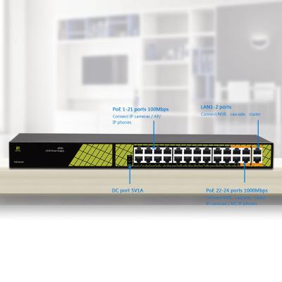 China iTOONER High Speed ​​24 Port Gigabit Ethernet Network POE LAN Poe Industrial Switch 48V with 5 Gigabit Port for sale