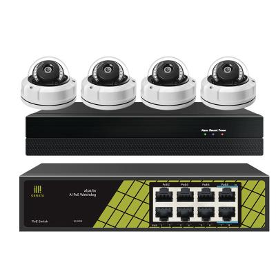 China NIGHT VISION 2MP 16CH POE Switch IP Camera Kit CCTV Systems Security Camera Kit for sale