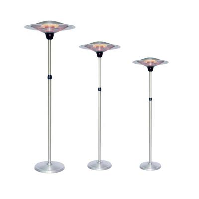 China Restaurant Cafe Floor Standing Umbrella shape1500W 2100W 3000W Stainless Aluminum Electric Patio Heater for sale