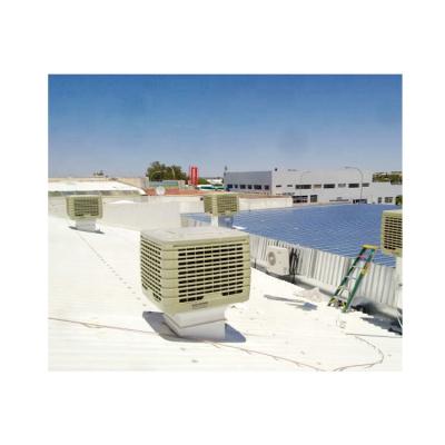 China Supermarket Down Discharge Side Roof Wall Mounted Industrial Evaporative Ventilation System for sale