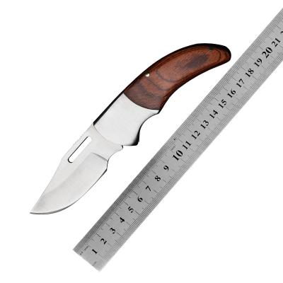 China Single Handle Hunting Folding Wooden Pocket Knife for sale