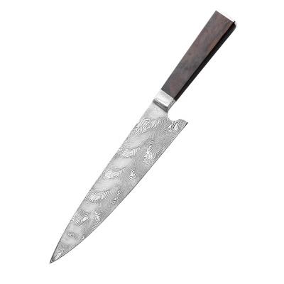 China Stocked Professional Dushan Top Rated High End Handmade Gift All Damascus Chef Knife for sale