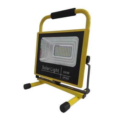 China Hot Sale Outdoor Waterproof Rechargeable Led Floodlight Portable Solar Led Flood Light for sale