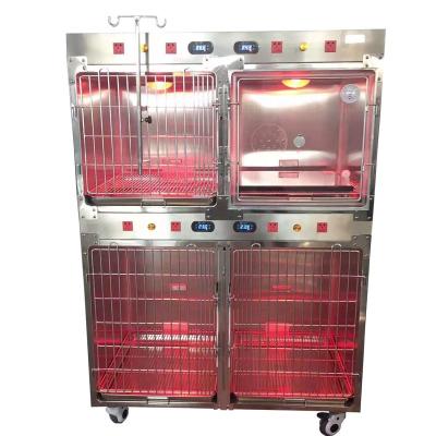 China Sustainable Veterinary Cage With Warm Light Oxygen Cage Infrared Light Veterinary Cage for sale