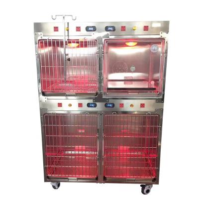 China Viable Animal Cage With Oxygen Cabin Door Power Interface Wet & Dry Temperature Display Cage 16 Bit Warm Lightweight Veterinary Price Cheap Price for sale