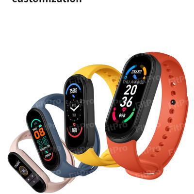 China New Touch Screen Smart Watch M6 Wristband Heart Rate Smart Watch Band Fitness Watch for sale