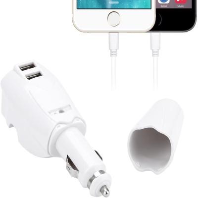 China Mobile Phone USB Car Charger Wall Socket Dual Port DC to AC Adapter for Phone Tablet Speaker Power Bank for sale