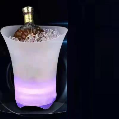 China Hot Sale Beer Wine Champagne LED Ice Bucket Plastic Ice Tube Tray With Blue-tooth 098B Speaker for sale