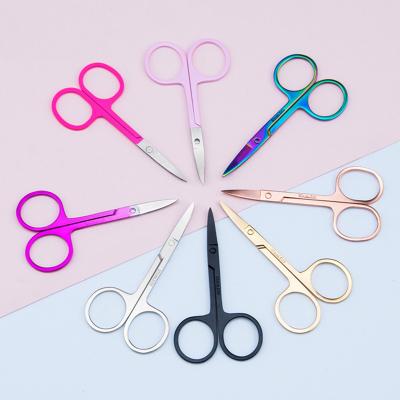 China Beauty Scissors Scissors Set Eyebrow Tweezer Scissors Product Label Scissors Right Handed Wick Scissors Stainless Steel for sale