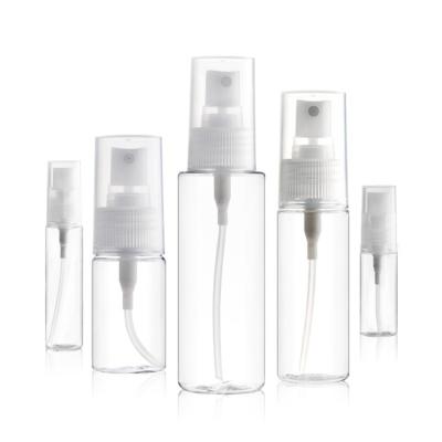 China Personal Care Transparent Various Specifications Fine Mist Sprayer Plastic In Separate PETG Bottles Spray Bottle for sale