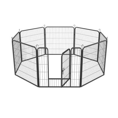 China Pen Indoor Outdoor Pet Fence Exercise Durable Heavy Duty Metal Foldable Park Fence Barrier Kennel for sale