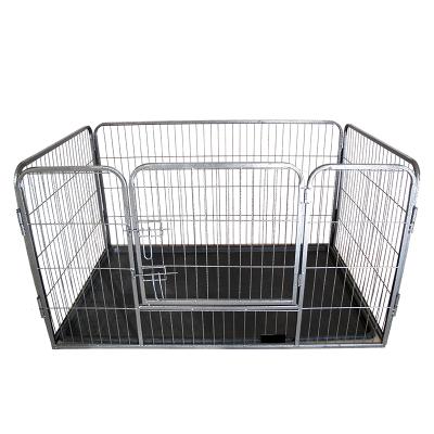 China Durable Heavy Duty Metal Foldable Exercise Pet Playpen Pens 4 Panel Puppy Playpen for sale