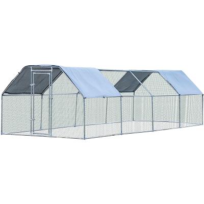 China Sustainable Hot Dipped Galvanized Metal Chicken Cage Cage With Cover Chicken Run for sale