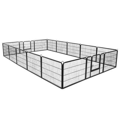 China Durable Exercise Park 16 Panel Heavy Duty Metal Foldable Pet Pens for sale