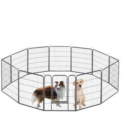 China Durable Exercise Park 12 Panel Heavy Duty Metal Foldable Pet Pens for sale