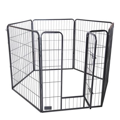 China Durable Heavy Duty Metal Foldable Exercise Pet Playpen Pens Outdoor Pet Fence Folding Dog Cage for sale