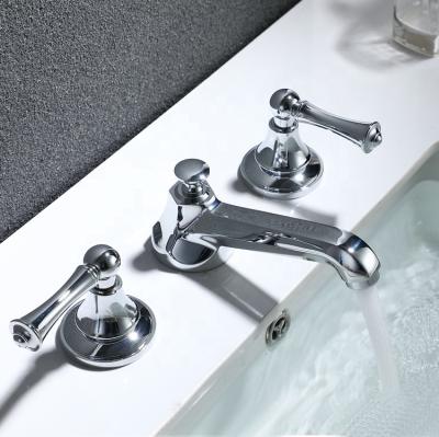 China Kaiping Double Handle Cupc Waterfall Mixers Thermostatic Bathroom Basin Faucets For Sale for sale