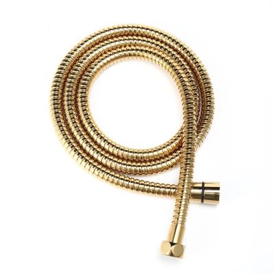 China Shower Hose Manufacturer 150cm Metal Extension Stainless Steel Flexible Hose Modern High Pressure Shower Hose Gold for sale