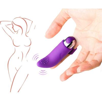 China 10 Mode Vibration Bullet Vagina G Spot Clitoris Stimulator Sex Toy Ring Vibrating Adult Mini Pussy Finger Sleeve Vibrator For Women for sale