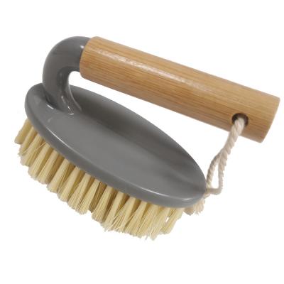 China High Quality Bamboo Viable Handle Dish Bowl Pot Clothes Brush Rubbing Brush for sale