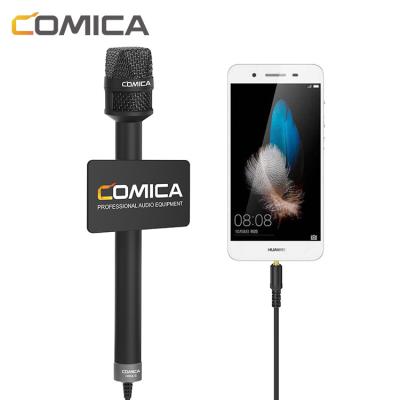 China High Quality Reporter Handheld Interview Microphone CoMica HRM-S Condenser Cardiod Microphone For Smartphone for sale