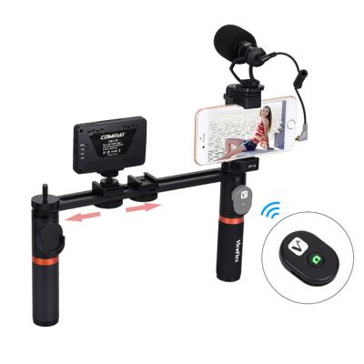 China VIEWFLEX VF-H7 Smartphone Installation LED Studio Light Flexible Video Shotgun Microphone Dual Grip Kits for sale