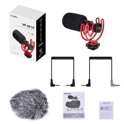 China ViewFlex VF-M10 Electret Condenser Cardioid Mini Shotgun Mic Pattern For Broadcast/Recording Talk Show/TV Program for sale