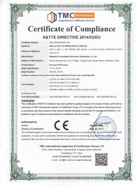 CE - Megastek Technologies Electronics(Shenzhen) Co., Ltd.