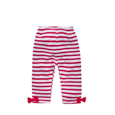 China Color Fade Proof Wholesale baby spring and autumn cotton pants striped leggings baby pajama pants baby pants for sale