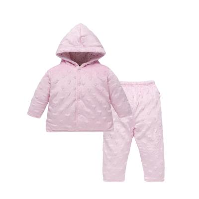 China Anti-wrinkle Wholesale 0-2 year old baby Upset to keep warm clothes coat baby suit for sale