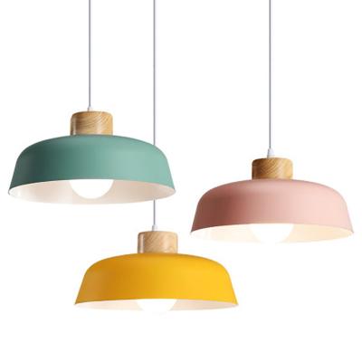 China Macaron Simple White Black Gray Modern Kitchen Rose Dining Room Nordic Modern Green Yellow Pendant Light for sale