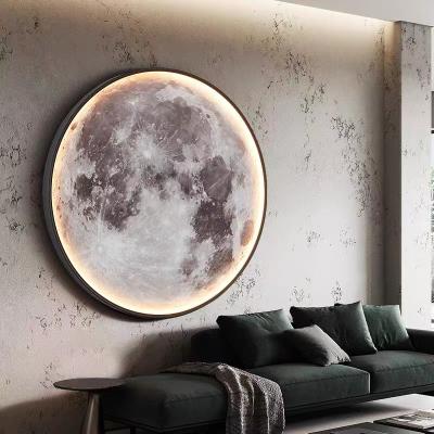 China Newcomer Creative Cute Aisle Aisle Bedside Moon Indoor Wall Lamp Custom Made Decorative Luxury Shaped Bedroom Special for sale