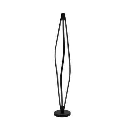 China Handmade Modern Nordic Round Black White Metal Bedroom Base Zhongshan Standing Floor Lamps Corner Floor Lamps for sale