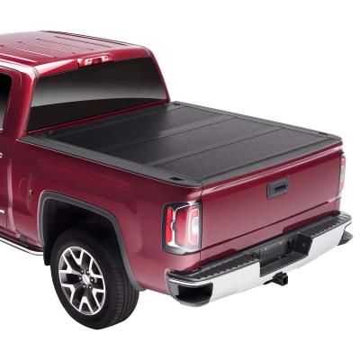 China Modern Rainproof Hard Folding Truck Bed Tonneau Cover For Toyota Tundra 2022 - 2023 for sale