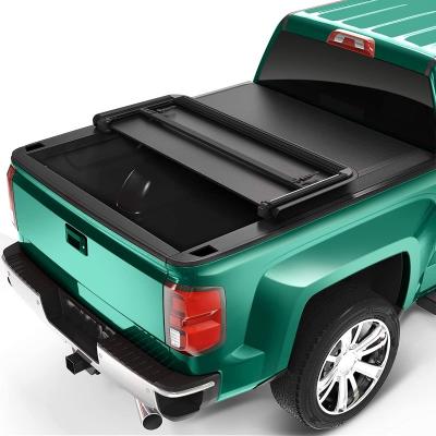 China Modern Truck Bed Tonneau Cover Kit Hard Triple Tonneau Cover Fits For Toyota Tacoma 5FT Truck Bed Cove 2016-2018 for sale