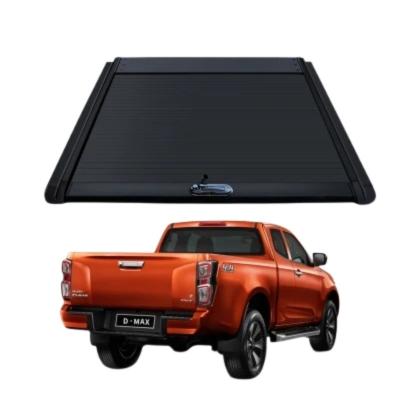 China Modern Aluminum Hard Retractable Manual Tonneau Cover Pickup Bedspread For Ford Ranger T6 5.5FT Aluminum Alloy Roll Lid Cover for sale