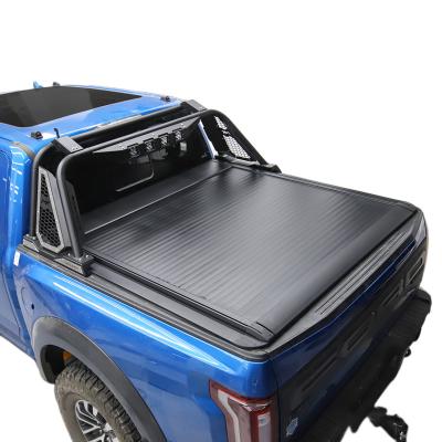 China 5.5FT Modern Truck Bed Tonneau Electric Retractable Cover For Ford F150 Raptor Toyota 2011-2022 Tundra Crew Cab Car Accessories for sale