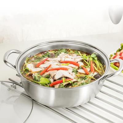 China COOK PUR PURE SUSTAINABLE 304 Stainless Steel Stock Pot 28cm Large Size Glass Lid Stock Pot 30cm for sale