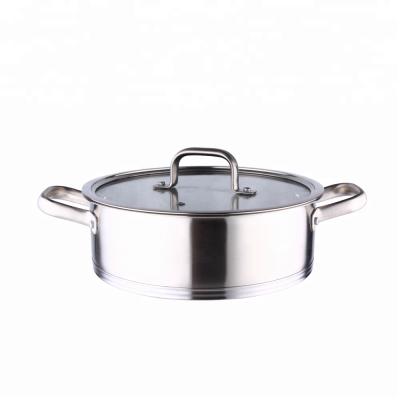 Chine Two handle pot stainless steel parini cookware set viable hot pot factory produce hot sale à vendre