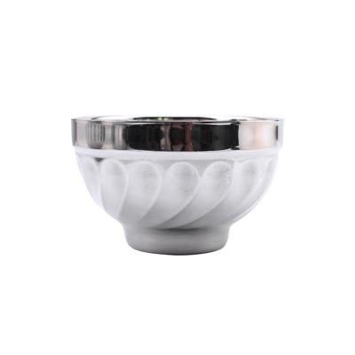 China Super Viable Imperial Bowl 201 Stainless Steel Soup Unbreakable Rice Bowl For Restaurant Sale zu verkaufen