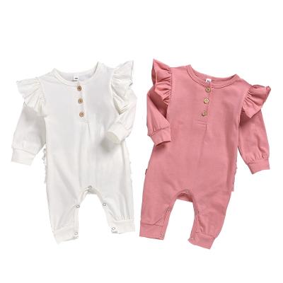 China Breathable Hot Selling Cotton Baby Overalls Baby Boutique Autumn Winter Romper Newborn Baby Clothes for sale