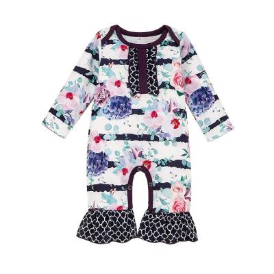 China Wholesale Breathable Baby Clothes Boutique Print Overalls Toddler Baby Toddler Autumn Winter Romper Newborn Baby Overalls for sale