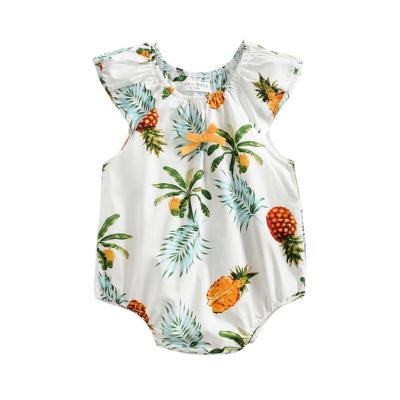 China Sanlutoz Summer Baby Breathable Jumpsuit Printing Cute Newborn Princess Baby Girls Clothing Baby Romper for sale