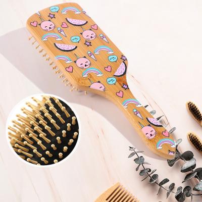 China Manufacturers waterproof salon Yiwu natural wood combs professional hairbrush eco hair brush bamboo detangling paddle hair brushes for women for sale