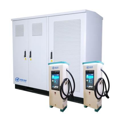 China New Design1.2MW 1200KW 1000A Ruisu High Output Power Electric Heavy Truck Multi-Console Rack DC Charging Station Super Fast Liquid Cooling Stack RSDC1000-F1200KW-E109 for sale