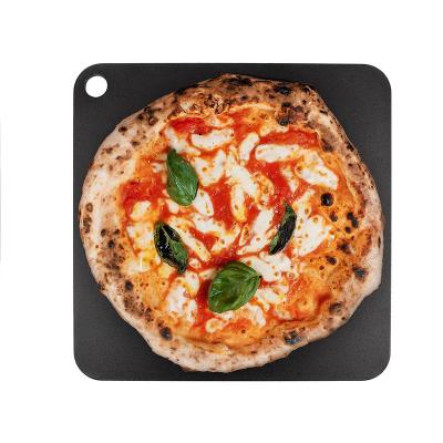 China Easily Cleaned Fire And Slice Pizza Stone For Oven And Grill , Carbon Steel Stone Pizza Baking Steak Stone for sale