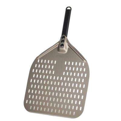 China Disposable Wide Outdoor Baking Aluminum Perforated Baking Shovel Oven Accessories 12 Inch Pizza Peel for sale